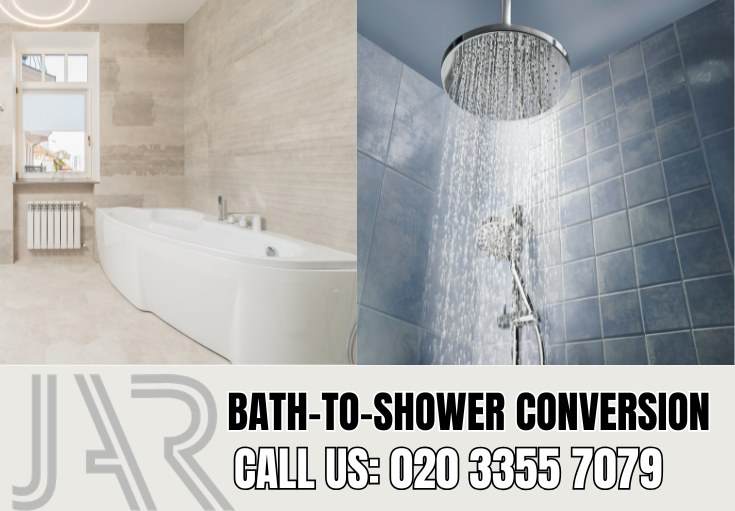 Bath to Shower Conversion by Hornsey Bathroom Fitters