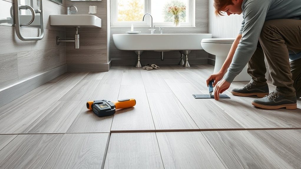 Bathroom Flooring Installation in Hornsey